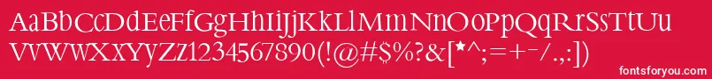 Steepimbo Font – White Fonts on Red Background