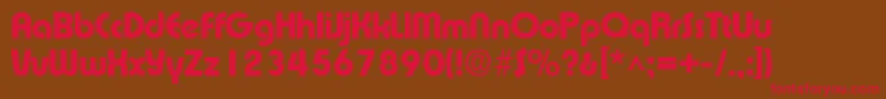 XpressSfBold Font – Red Fonts on Brown Background