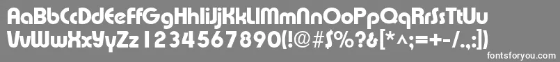 XpressSfBold Font – White Fonts on Gray Background
