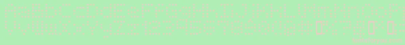 Bmrea Font – Pink Fonts on Green Background