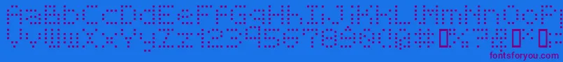 Шрифт Bmrea – фиолетовые шрифты на синем фоне