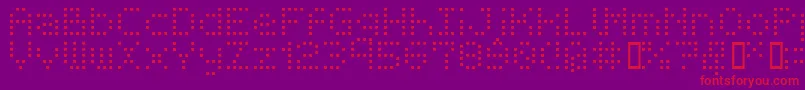 Шрифт Bmrea – красные шрифты на фиолетовом фоне