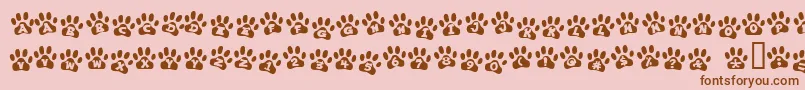 EnnobledPet Font – Brown Fonts on Pink Background