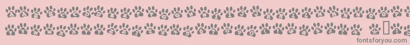 EnnobledPet-Schriftart – Graue Schriften auf rosa Hintergrund