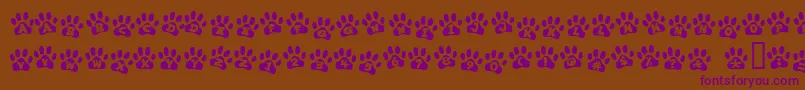 EnnobledPet Font – Purple Fonts on Brown Background