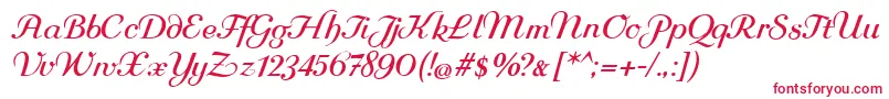 Rundkursiv Font – Red Fonts