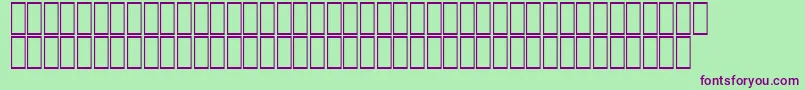 フォントAgaSindibadRegular – 緑の背景に紫のフォント