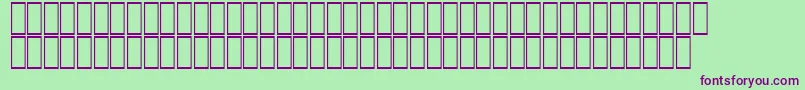 AgaSindibadRegular-fontti – violetit fontit vihreällä taustalla