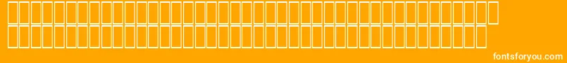 AgaSindibadRegular-fontti – valkoiset fontit oranssilla taustalla