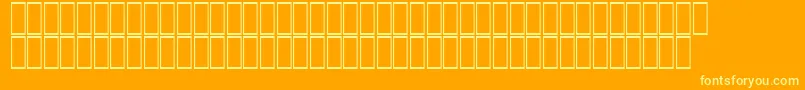 AgaSindibadRegular-Schriftart – Gelbe Schriften auf orangefarbenem Hintergrund