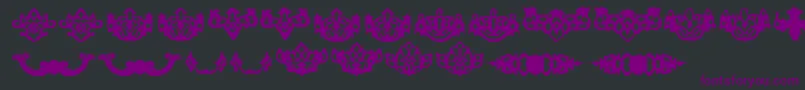 Djoewana Font – Purple Fonts on Black Background