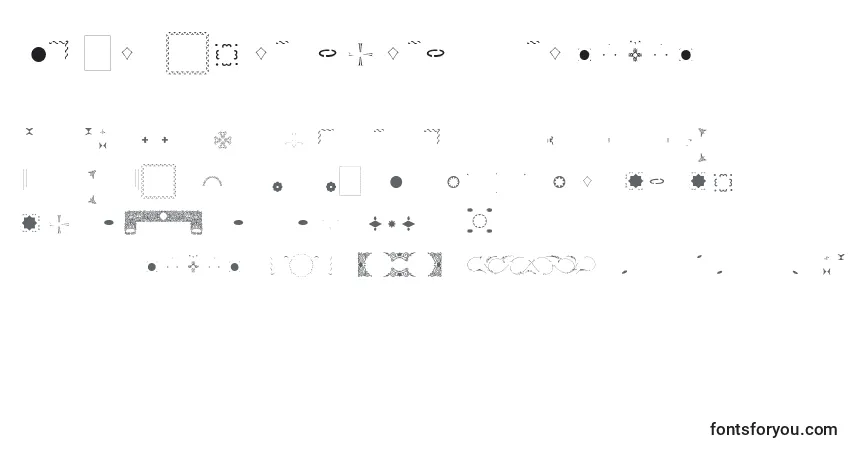 Czcionka Pfornmtreasures3Layer4 – alfabet, cyfry, specjalne znaki