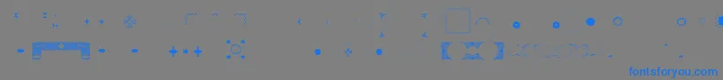 Police Pfornmtreasures3Layer4 – polices bleues sur fond gris