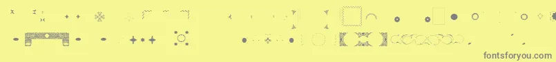 Police Pfornmtreasures3Layer4 – polices grises sur fond jaune