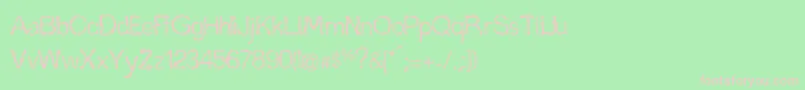 Marina Font – Pink Fonts on Green Background