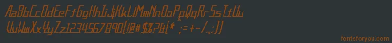 Подробнее о шрифте AlternationCondensedItalic Шрифт AlternationCondensedItalic – коричневые шрифты на чёрном фоне