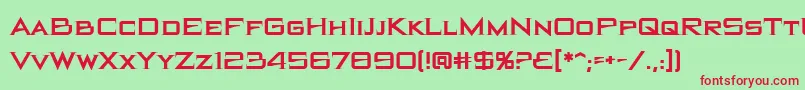 Blackhole Font – Red Fonts on Green Background