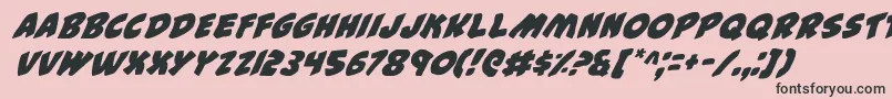 44i Font – Black Fonts on Pink Background