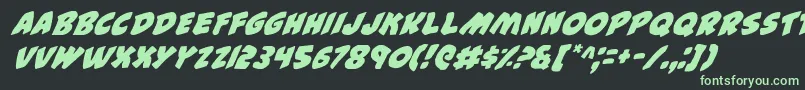 44i Font – Green Fonts on Black Background