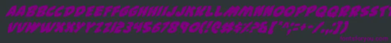 44i Font – Purple Fonts on Black Background