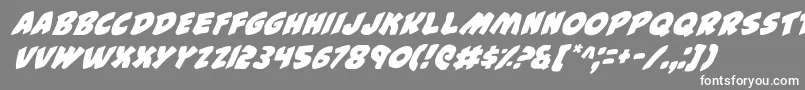 フォント44i – 灰色の背景に白い文字