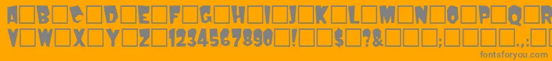 Kerouac Font – Gray Fonts on Orange Background