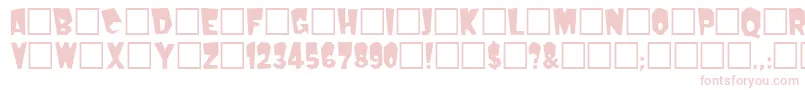 Kerouac Font – Pink Fonts on White Background