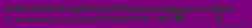 GridbreakSans-fontti – mustat fontit violetilla taustalla