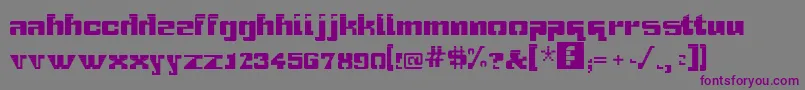 Шрифт GridbreakSans – фиолетовые шрифты на сером фоне
