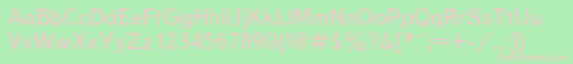 Textbk Font – Pink Fonts on Green Background