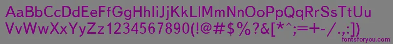 Textbk Font – Purple Fonts on Gray Background