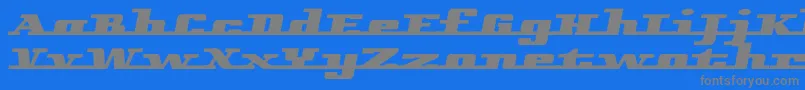 フォントRemarcle – 青い背景に灰色の文字