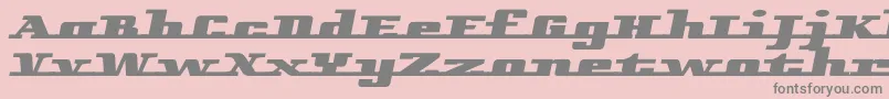 フォントRemarcle – ピンクの背景に灰色の文字