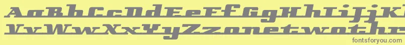 Fonte Remarcle – fontes cinzas em um fundo amarelo