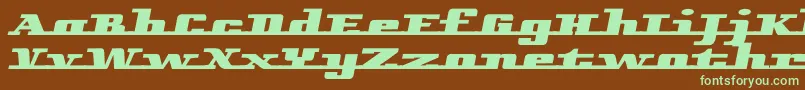 Remarcle-fontti – vihreät fontit ruskealla taustalla