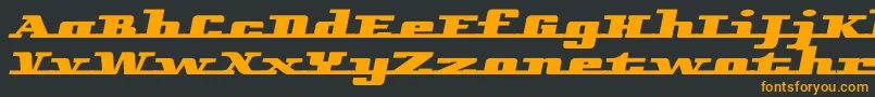 フォントRemarcle – 黒い背景にオレンジの文字