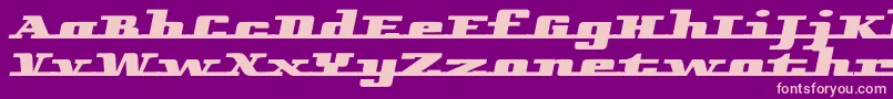 Remarcle Font – Pink Fonts on Purple Background