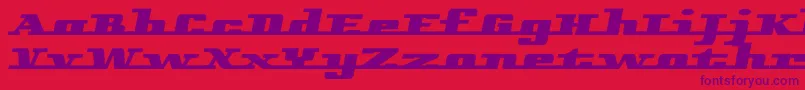 Remarcle Font – Purple Fonts on Red Background