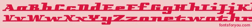 フォントRemarcle – ピンクの背景に赤い文字