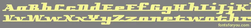 Шрифт Remarcle – жёлтые шрифты на сером фоне