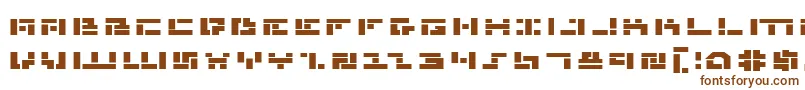 Шрифт MissileManBoldExp – коричневые шрифты на белом фоне