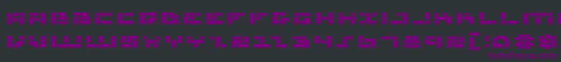 Więcej informacji o czcionce MissileManBoldExp Czcionka MissileManBoldExp – fioletowe czcionki na czarnym tle