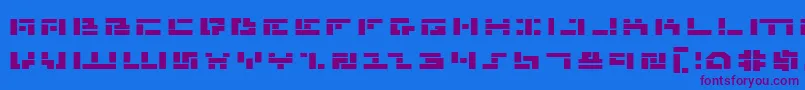 fuente MissileManBoldExp – Fuentes Moradas Sobre Fondo Azul