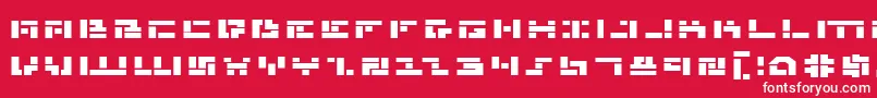 MissileManBoldExp Font – White Fonts on Red Background