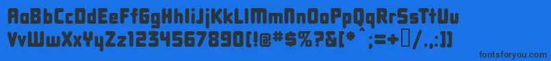 Dbxlnn Font – Black Fonts on Blue Background