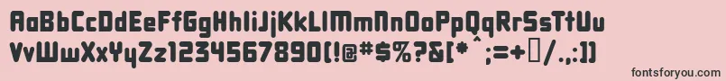 Dbxlnn Font – Black Fonts on Pink Background
