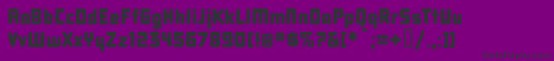 Dbxlnn Font – Black Fonts on Purple Background