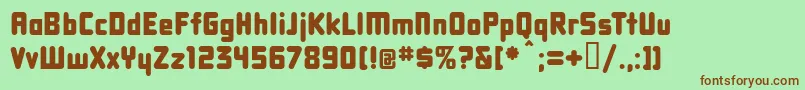 Dbxlnn Font – Brown Fonts on Green Background