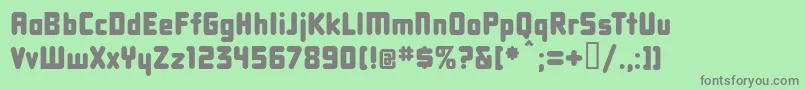Dbxlnn Font – Gray Fonts on Green Background