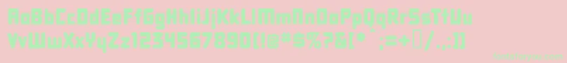 Dbxlnn Font – Green Fonts on Pink Background